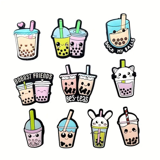 Fun Boba Tea Jibbitz - 2pcs (assorted)