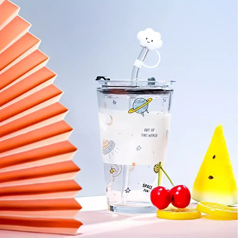 Cloud Silicone Straw Lid